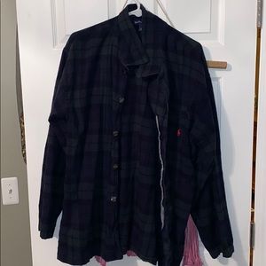 Vintage polo Ralph Lauren flannel sleep shirt